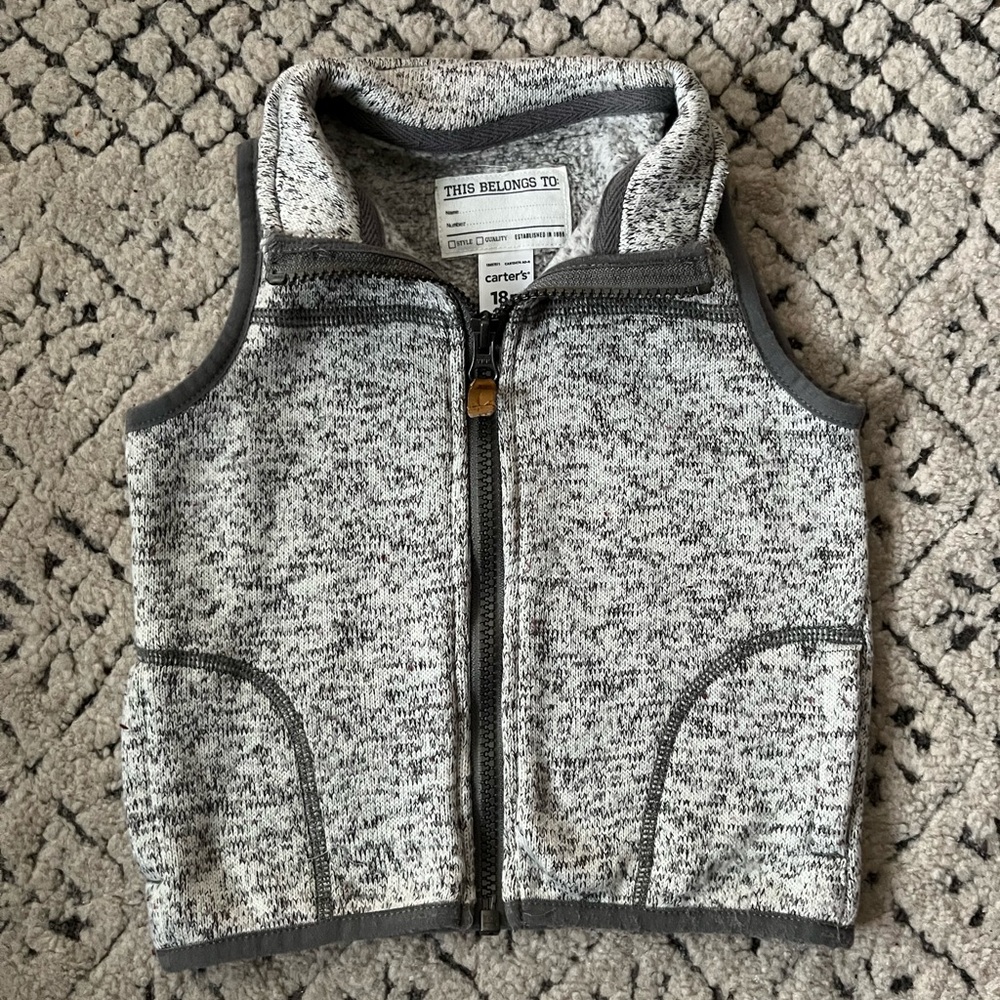 CARTER’S 18 Months Boy Zip Up Vest